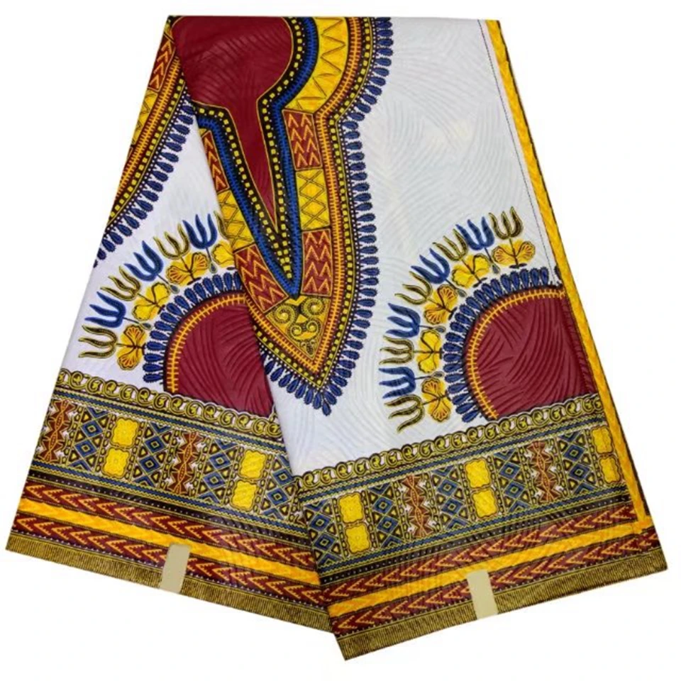 LBLDK 8 New White African Print Dashiki Fabric,Ankara Angelina Prints