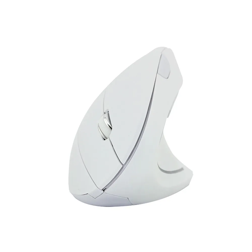 CHYI Беспроводная белая вертикальная эргономичная компьютерная мышь 2,4G оптическая 6D игровая мышь с usb-приемником с подсветкой Wirst коврик Игровые мыши - Цвет: Mouse Only