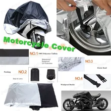 Размер XXL 265*105*125 см серебряное покрытие мотоцикла водонепроницаемый пылезащитный чехол для скутера УФ-стойкий автомобильный чехол для мотоцикла