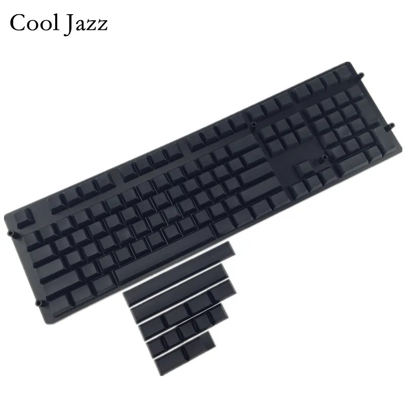 Cool Jazz 121/152 DSA keycap dolch белый и серый pbt пустые колпачки для wried Механическая игровая клавиатура - Цвет: black