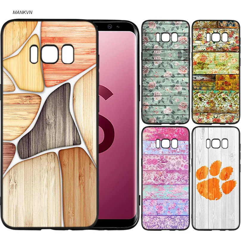 floor wooden timber Wood and flower Scrub Silicone Soft Cases Cover
Shell Fundas for Samsung Galaxy S9 S8 Plus S7 S6 Edge S8+ S9