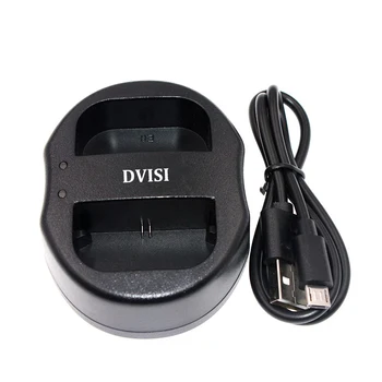 

1Pc LP-E6 LP E6 LP-E6N Dual 2-Port USB Charger for Canon EOS 5D2 5D3 70D 60D 6D 7D Mark II III Digital Camera+USB Cable