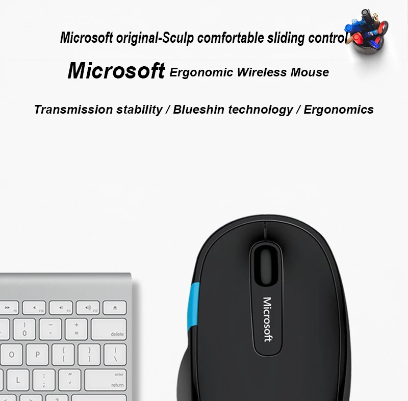 Производитель отремонтирован: microsoft Sculpt комфорт Blueshin технология 1000 dpi 2,4 Ghz Bluetooth 3,0 Беспроводная мышь