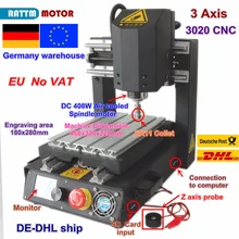 Best Offers DE free VAT Desktop 3 Axis 2030 CNC Router Engraving Milling Machine with Emergency stop High-strength steel + 400W Spindle Best Offers DE free VAT Desktop 3 Axis 2030 CNC Router Engraving Milling Machine with Emergency stop High-strength steel + 400W Spindle