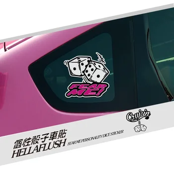 

Car Sticker Decal Dice Fear Me Reflective Vinyl 2 Design 2 Colors Tuning Auto Motorcycle Car Styling Accessories