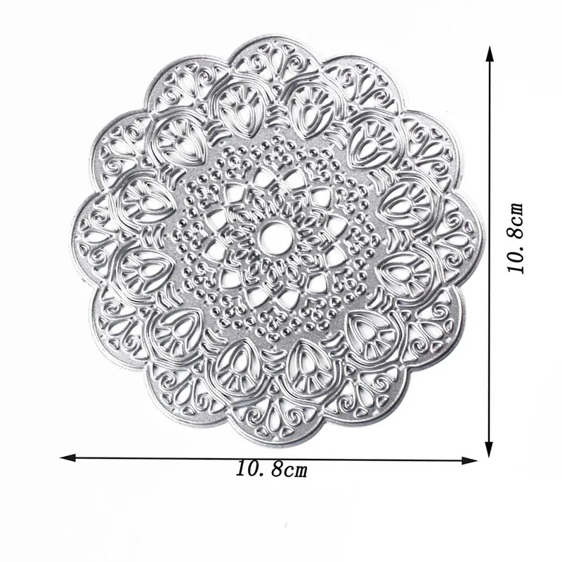 

Pretty Flowers Metal Cutting Dies for Scrapbooking Embossing Stencils DIY Stencil Photo Paper Decorative Craft#024