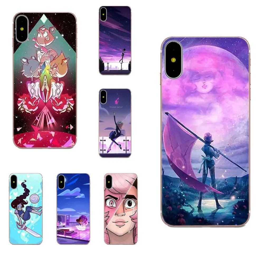 

For Apple iPhone X XS Max XR 4 4S 5 5C 5S SE 6 6S 7 8 Plus Painted Phone Case Steven Universe Pearl