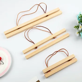 

New Wooden Magnet Poster Hanger Photo Frame White Wood DIY Picture Cloth Hanging Wall Art Home Decor 21-60 cm a4 A3 Custom Size