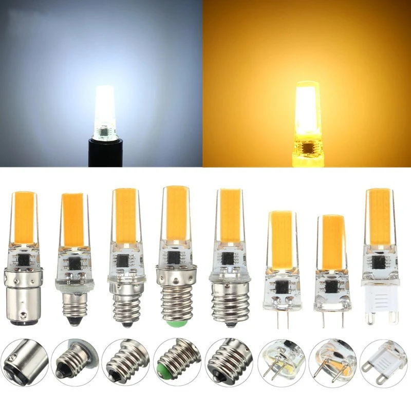 

2.5W Dimmable COB LED Lamp Bulb E14 E12 E11 E17 G8 BA15D G4 G9 LED Light Bulb Replace Halogen Lamp Chandelier LED Light