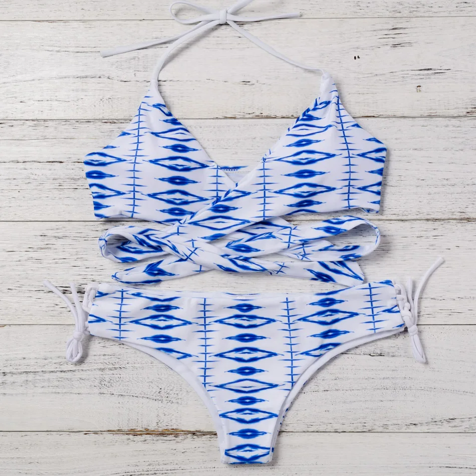 

Bonitakinis Cross Body Swimwear for Ladies US$8.99 Bikini Set Swimming Suit Bathing Suits Padded Up Bandage Swimsuits