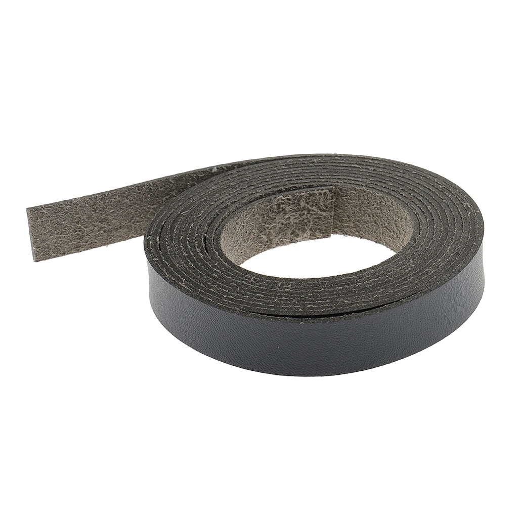 2Pcs 2 Meters PU Leather Strap Strips Leathercraft Supplies for DIY Crafts