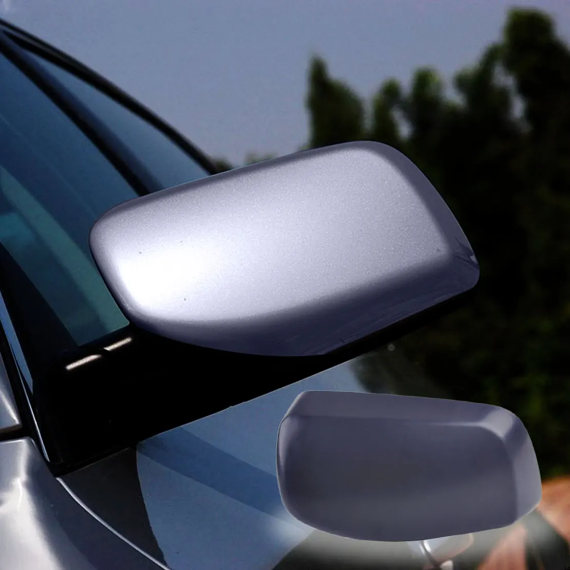 

DWCX Car Matte Dark Grey Left Side ABS Plastic Door Rear View Mirror Casing Cover Cap 51167078359 for BMW 5 Series E60 E61 530xi