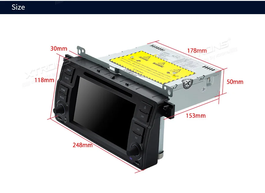 Clearance XTRONS PX6 Android 9.0 64G Car Stereo DVD Radio Player GPS for BMW E46 Sedan 1998-2000 2001 2002 2003 2004 2005 For Rover For MG 25