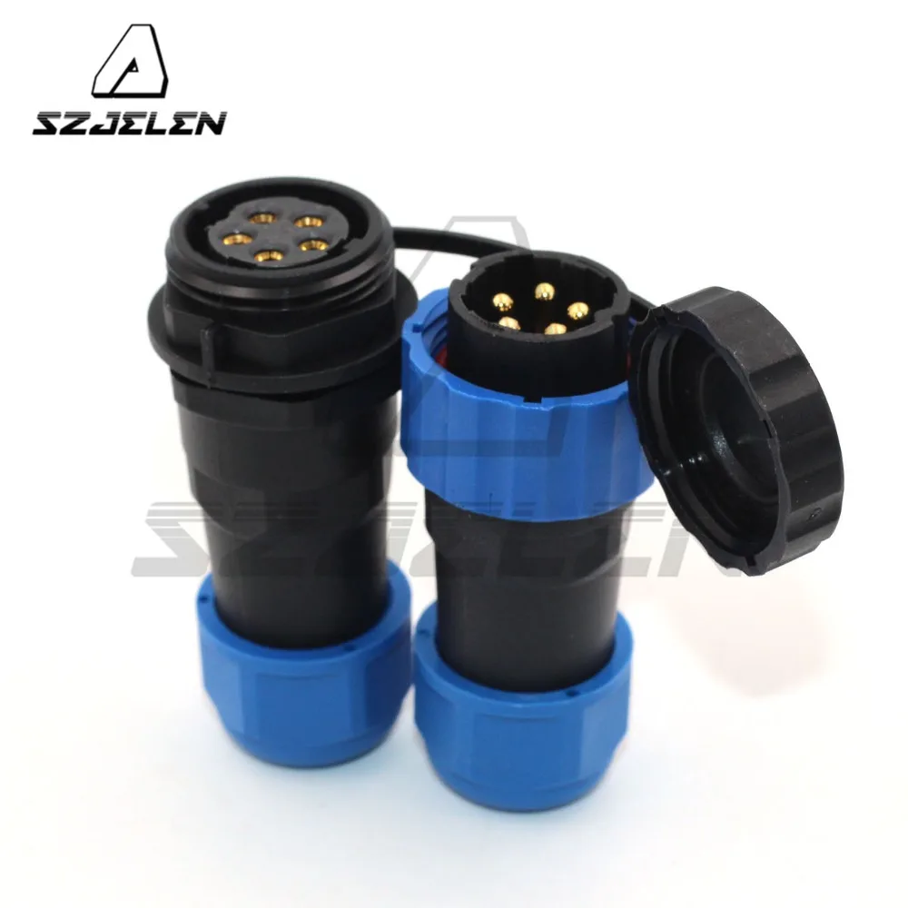 SD20 IP68 Водонепроницаемый авиационный разъем и 5pin 25A светодиодные наружные разъемы