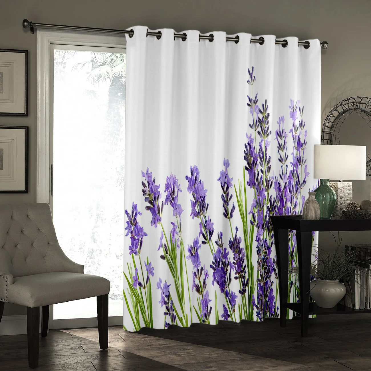 Purple Lavender Window Treatments Curtains Valance Window Curtains Dark Decor Bedroom Indoor Fabric Decor Kids Window Curtain