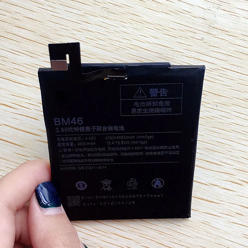 

Original CUUSEY Battery BM46 For Xiaomi Redmi Note 3 III Note3 Note III 4050mAh New High Quality Mobile Phone Batterie In Stock