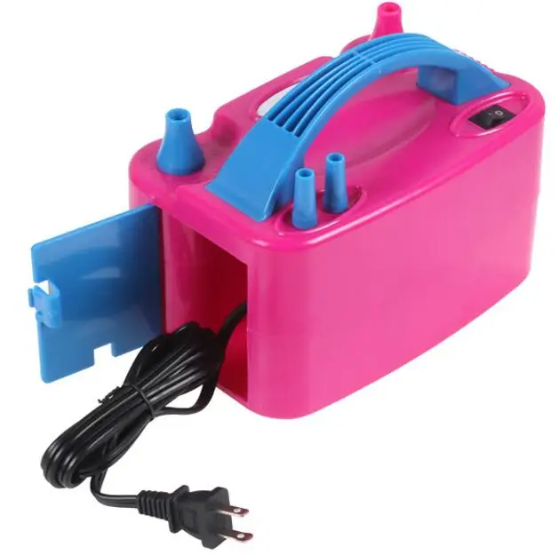 Preise Hohe Spannung Doppel Loch AC Aufblasbare Elektrische Pumpe Ballon Luft Ballon Pumpe Inflator Pumpe Tragbare Luft Gebläse 110V oder 220V
