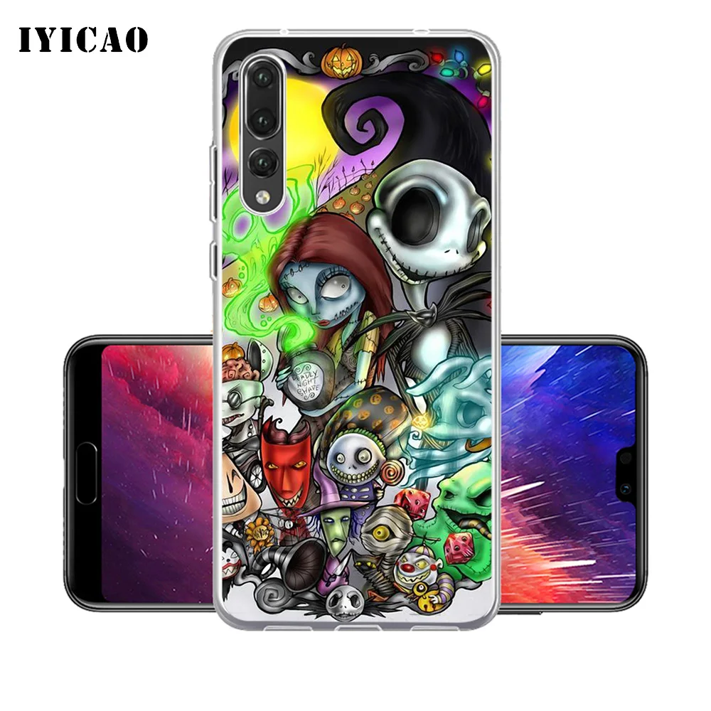IYICAO Кошмар перед Рождеством Мягкий силиконовый чехол для телефона Huawei P30 P20 Pro P10 P9