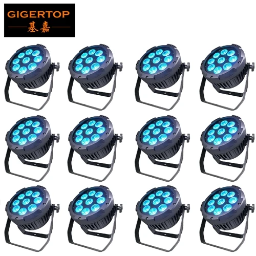 

12XLOT Best Sale Waterproof battery led Wireless DMX PAR CAN IP55 WIFI Phone app control 9x18w RGBWA UV DJ Event lighting remote