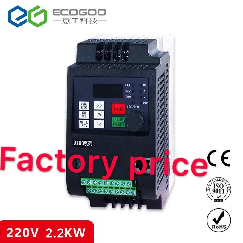 2.2KW 220V VFD преобразователь переменной частоты для управления скоростью двигателя частотный инвертор 1-фазный вход и 3-фазный выход 2.2KW 220V VFD преобразователь переменной частоты для управления скоростью двигателя частотный инвертор 1-фазный вход и 3-фазный выход