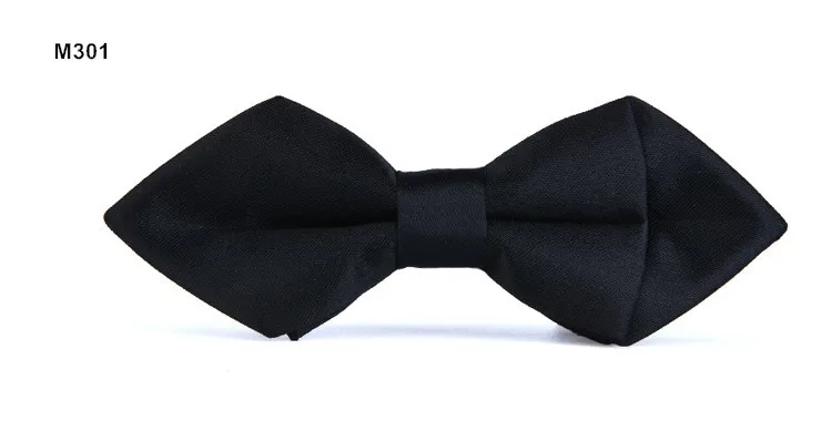 Регулируемый галстук-бабочка, модный Детский галстук с острым носком, Бабочка, галстук-бабочка, острый галстук-бабочка для мальчиков и девочек, красный горошек, синий, черный, белый - Цвет: M301 kid bow tie