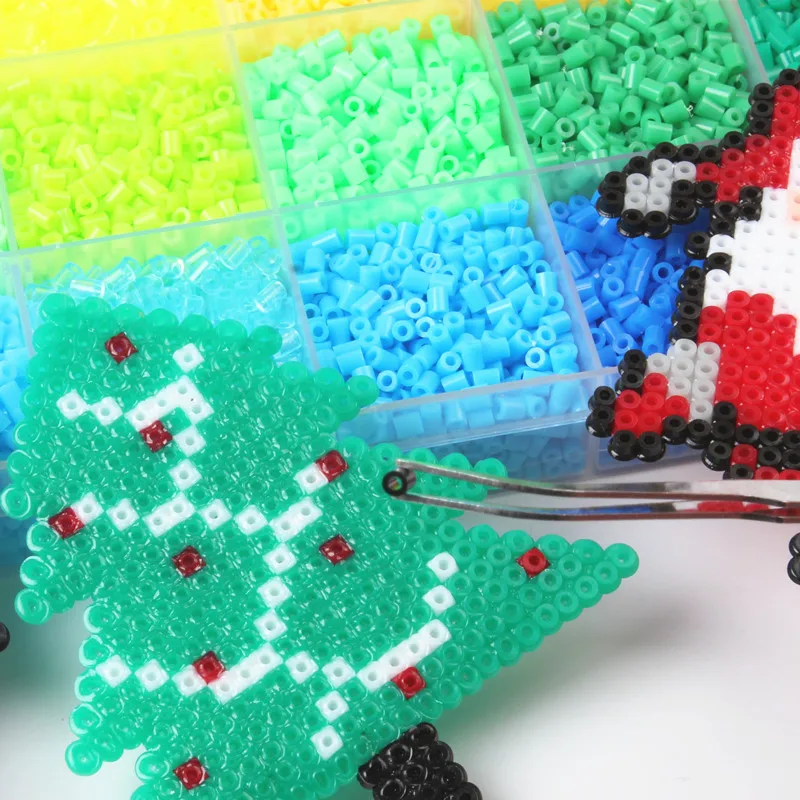 3D головоломки 2,6 мм Хама бусины игрушки 72 Цвета образования детей Diy Perler бисер игрушки Perles de Hama 1000 шт./пакет