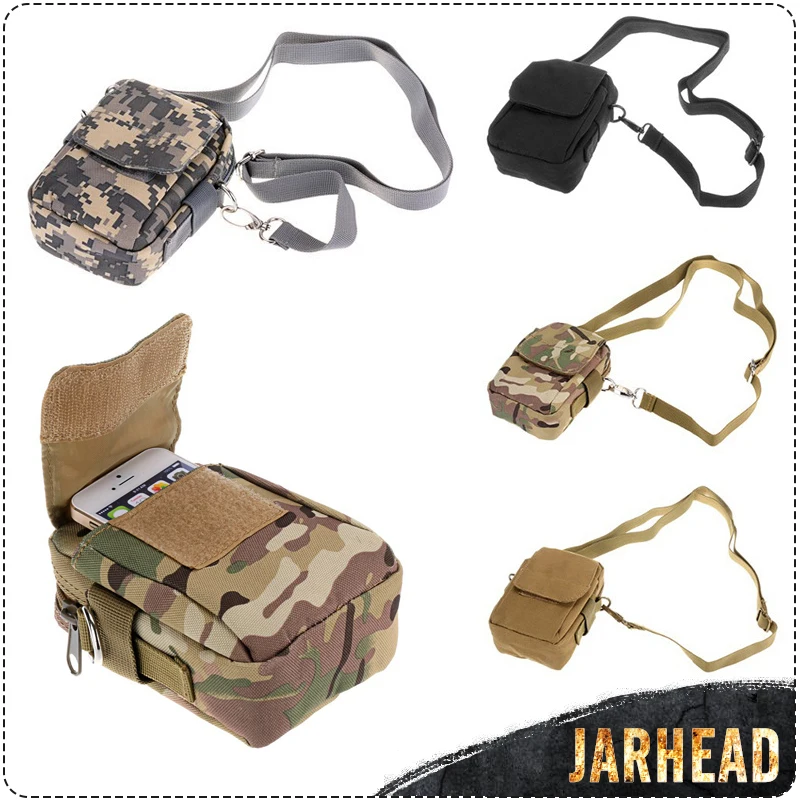 

Tactical Abrasion Waterproof Pockets Waist Bag MOLLE Camouflage Outdoor Sports Multifunctional Small Bag Phone Case Bag