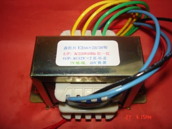 

12V-0-12V 1A 23V 0.1A 7V 0.4A Transformer 220V input 30VA EI66*28 Audio multimedia subwoofer riding clip transformer