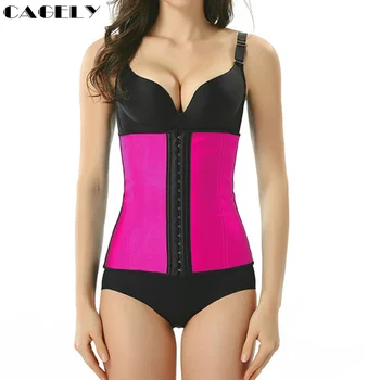 

Plus Size Latex Core Corset Body Shaper Waist Cincher Trainer Weight Loss Workout Slim Clothing Sexy Black Beige Underwear