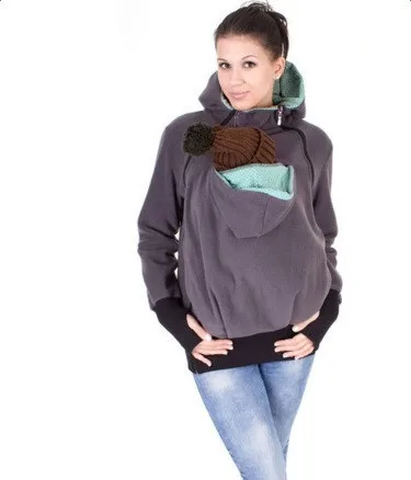 

The 2017 European winter explosion of three in one multifunctional mother kangaroo sweater coat dress