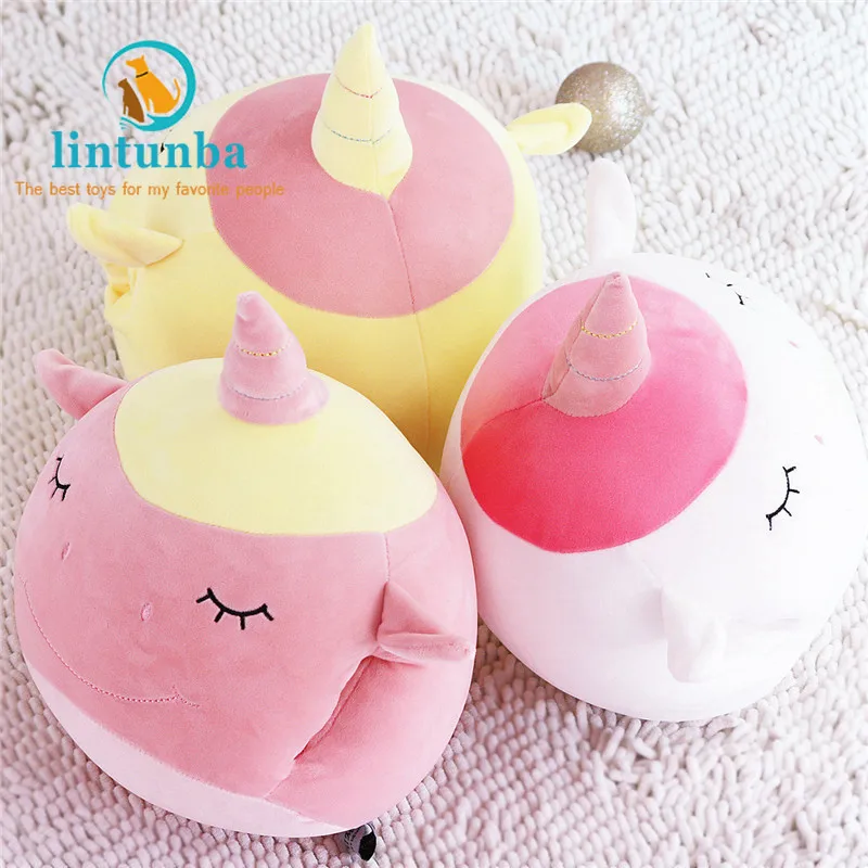 

Kawaii unicorn pillow cute animal stuffed plush toy soft feather cotton unicorn hand warmer for girls gift Christmas gifts