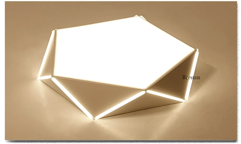 Horsten Geometric Design Ceiling Lights Lamps With Remote Control Indoor Lighting For Bedroom Living Room 6-20 Square Meters (10)