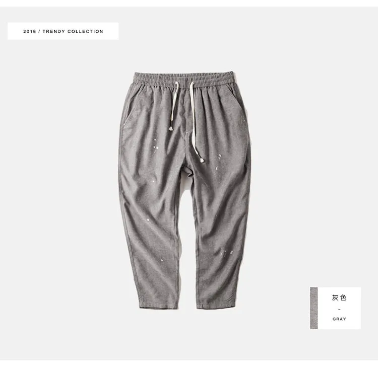 Aolamegs Mens Casual Pants Japanese-style Loose Harem Pants Collapse Pants 2016 Autumn Top Quality Pencil Sweatpants M L XL (33)