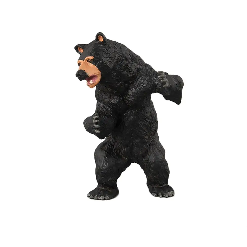 4/5 шт в наборе, имитация стоячего коричневого черного медведя, модель животного, игрушка в виде дикого животного, модель, фигурка для украшения дома и сада