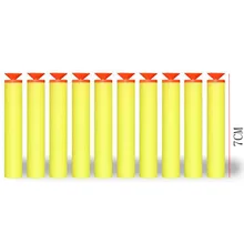 7cm soft bullet plastic sucker warhead dart hollow hole head bullets darts for nerf blaster toy