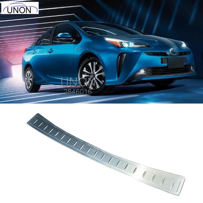 

Stainless Steel Outer Rear Trunk Boot Guard Sill For 2019 Toyota Prius