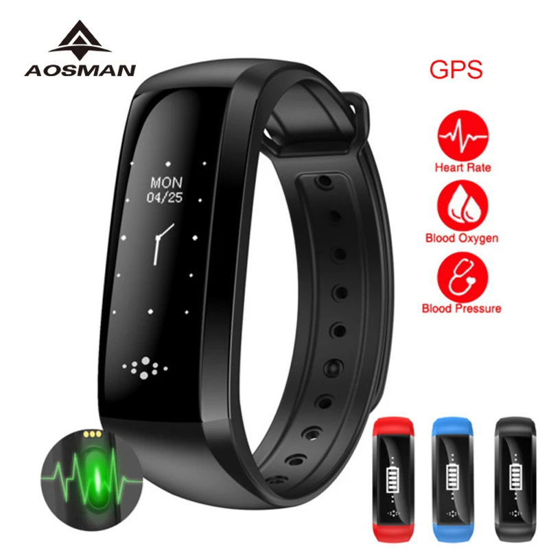 Aosman gps reloj Монитор Сердечного Ритма Смотреть cardiaco импульса M2S Секундомер с блютус