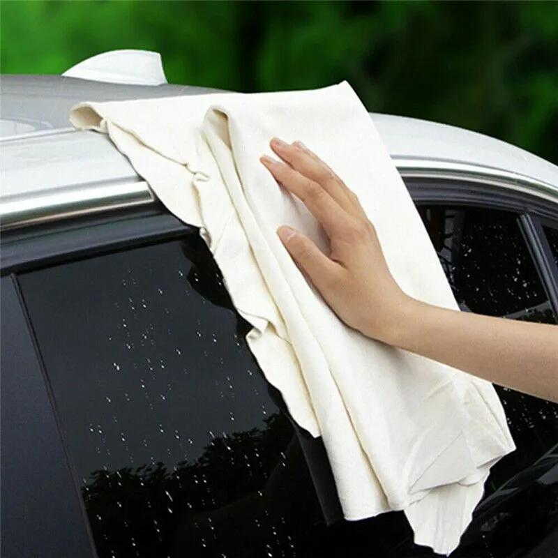 60*90cm Natural Shammy Chamois Leather Car Cleaning Towel Drying Washing Tool Car Cleaning Cloth