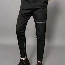 Новинка 27-44 мужская одежда GD стилист волос Мода Тонкий луч ноги брюки повседневные брюки плюс размер костюмы