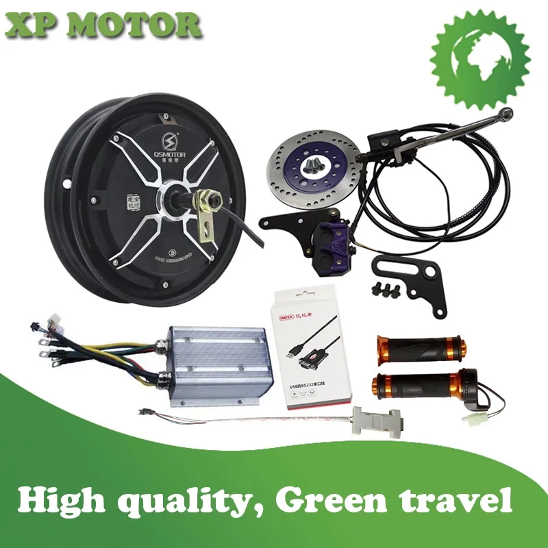 

QSMOTOR 2000W 10inch Electric Scooter Hub Motor Conversion kits Max. Speed 90kph