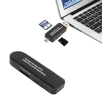 

USB 2.0 Memory Card Reader high quality 2 Slots 5Gbps Super Speed Card Reader for SD,TF,micro SD, SDXC, SDHC