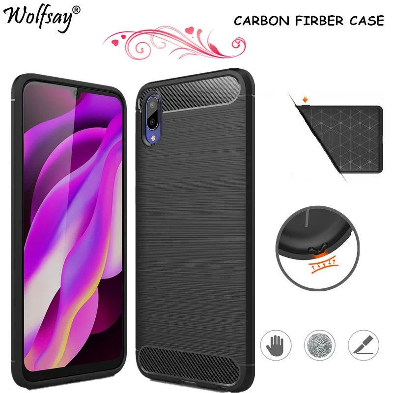 Wolfsay Carbon Fiber Case Vivo Y97 Case Vivo Y 97 Soft Rubber Silicone Case For BBK Vivo Y97 Cover For Vivo Y97 V1813A Funda 6.3 Wolfsay Carbon Fiber Case Vivo Y97 Case Vivo Y 97 Soft Rubber Silicone Case For BBK Vivo Y97 Cover For Vivo Y97 V1813A Funda 6.3