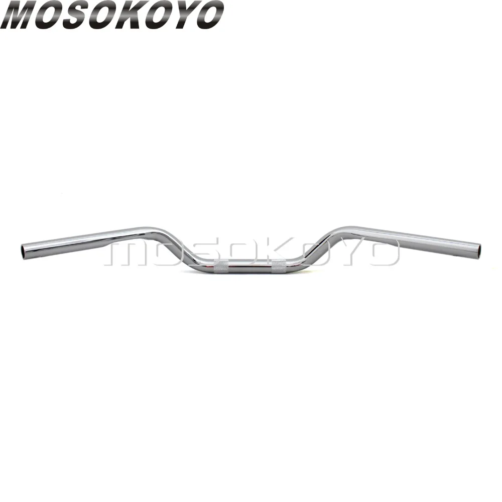 Хромированный Универсальный " Руль 25,4 мм для Harley Sportster 883 1200 весь год кафе гонщик Чоппер скремблер