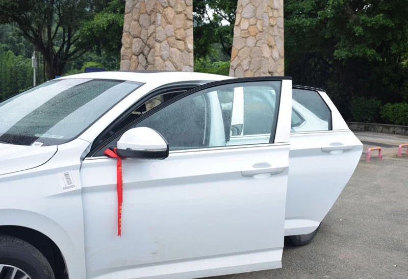 Автомобильный Стайлинг, хромированная рамка для центрального окна, 6 шт., для Volkswagen Jetta, автомобильные аксессуары