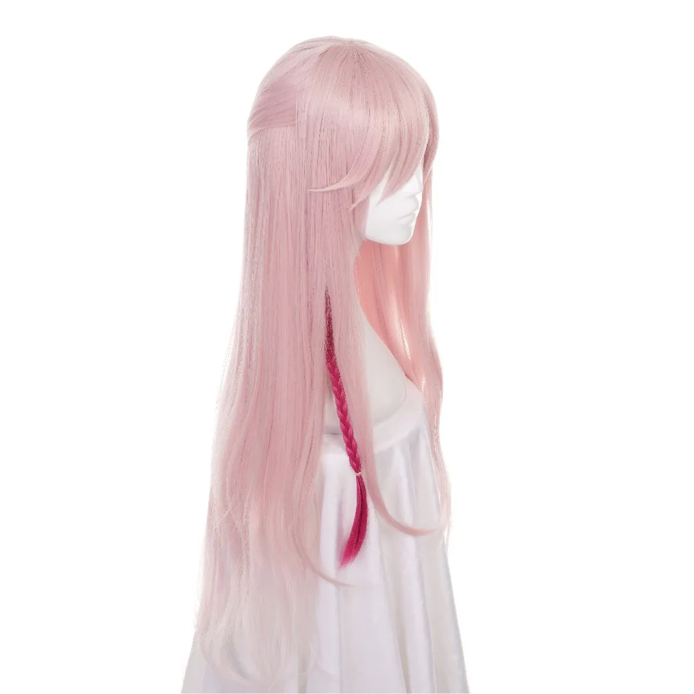 Ccutoo 80 см розовый красный микс длинные прямые косы прически синтетический парик для женщин косплей костюм парики термостойкие волосы