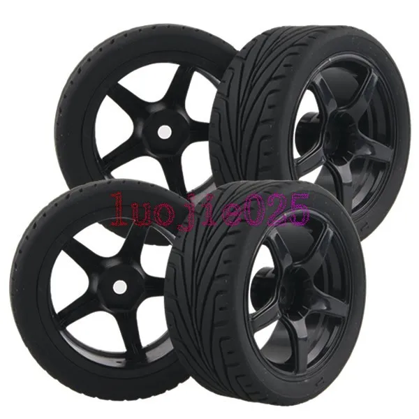 4PCS RC 110 1/10 On Road Car Rubber Foam Sponge Liner Tires Tyres