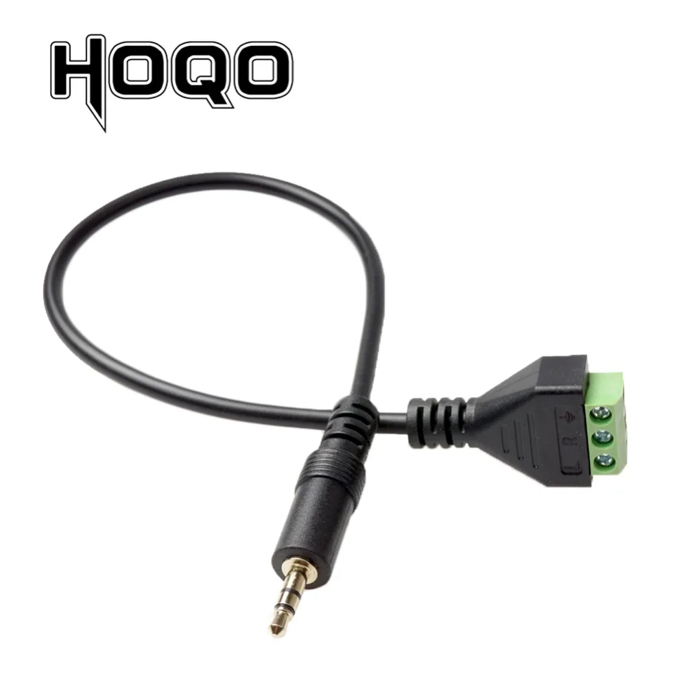 Conector macho de 3 polos de 3,5mm a pines, Conector de de 3,5mm, cable adaptador enchufe de Terminal tornillo - AliExpress Productos electrónicos