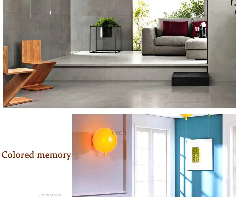 Luminária de Parede com Balões Luminária de Parede Moderna para Quarto Iluminação de Cabeceira Sutiã de Parede Coloridos Acrílica Infantil Varanda 20cm 8 Cheap Luminárias de parede