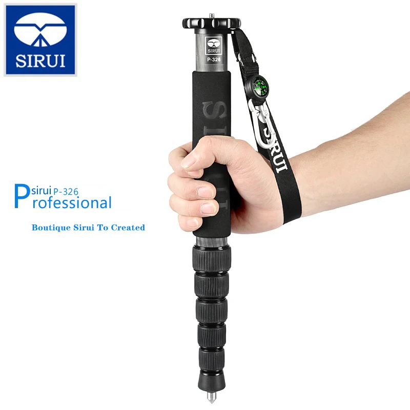 Sirui P-326 de fibra de carbono monópode compacto