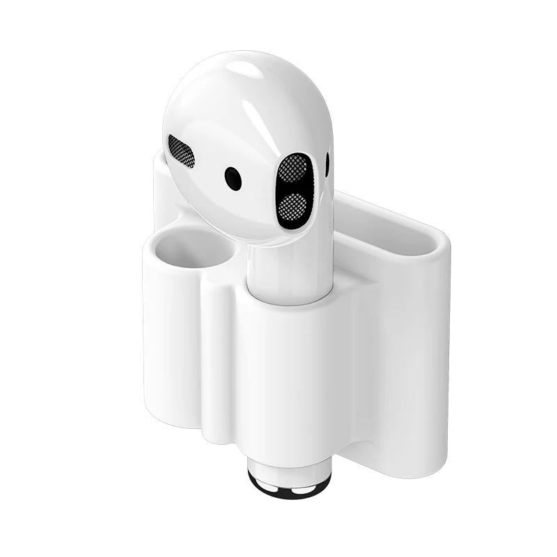 IHaitun магнитный ремешок для Airpods анти потеря ремни наушники веревка для Bluetooth TWS беспроводной держатель силиконового кабеля чехол - Цвет: White Watch Holder